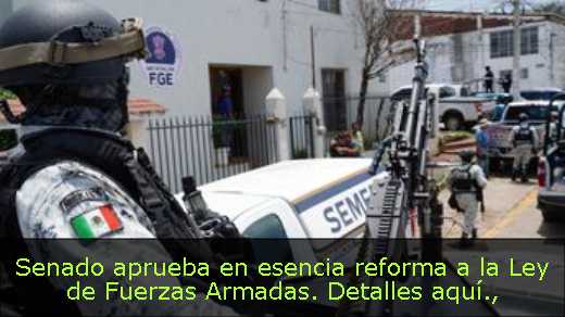 Senado aprueba en esencia reforma a la Ley de Fuerzas Armadas. Detalles aquí