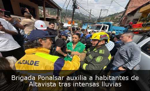 Brigada Ponalsar auxilia a habitantes de Altavista tras intensas lluvias 