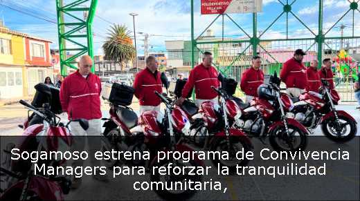 Sogamoso estrena programa de Convivencia Managers para reforzar la tranquilidad comunitaria