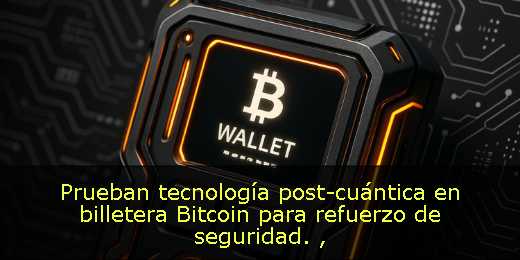 Prueban tecnología post-cuántica en billetera Bitcoin para refuerzo de seguridad. 