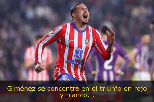 Giménez se concentra en el triunfo en rojo y blanco. 