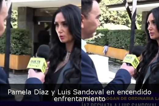 Pamela Díaz y Luis Sandoval en encendido enfrentamiento 