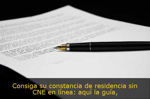 Consiga su constancia de residencia sin CNE en línea: aquí la guía