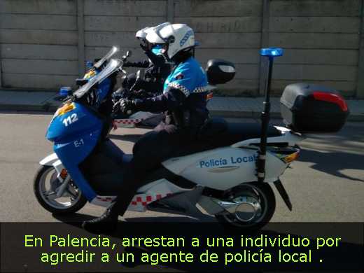 En Palencia, arrestan a una individuo por agredir a un agente de policía local 