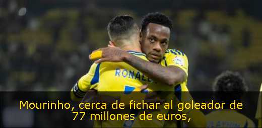 Mourinho, cerca de fichar al goleador de 77 millones de euros