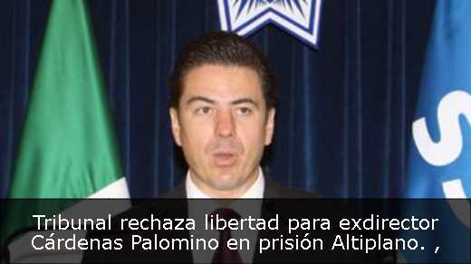 Tribunal rechaza libertad para exdirector Cárdenas Palomino en prisión Altiplano. 