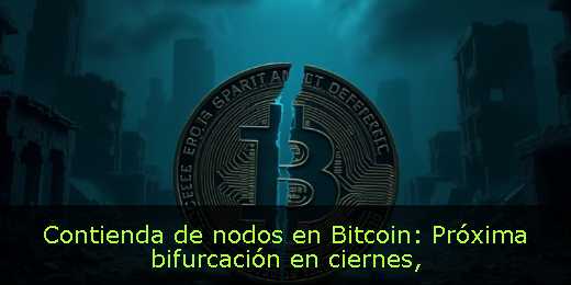 Contienda de nodos en Bitcoin: Próxima bifurcación en ciernes