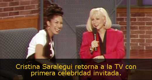 Cristina Saralegui retorna a la TV con primera celebridad invitada