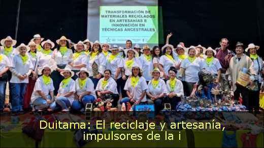 Duitama: El reciclaje y artesanía, impulsores de la i