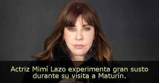 Actriz Mimí Lazo experimenta gran susto durante su visita a Maturín. 