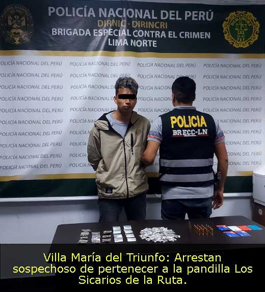 Villa María del Triunfo: Arrestan sospechoso de pertenecer a la pandilla Los Sicarios de la Ruta