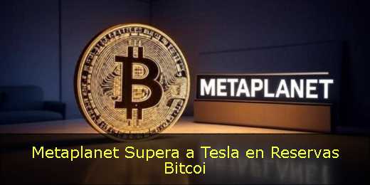 Metaplanet Supera a Tesla en Reservas Bitcoi