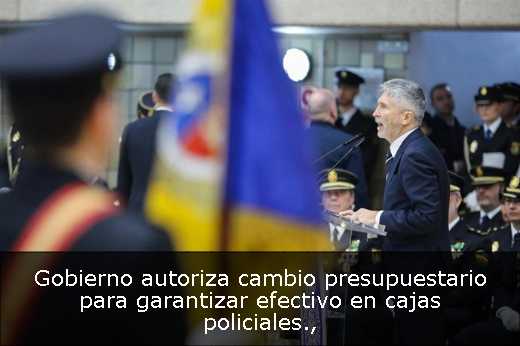 Gobierno autoriza cambio presupuestario para garantizar efectivo en cajas policiales