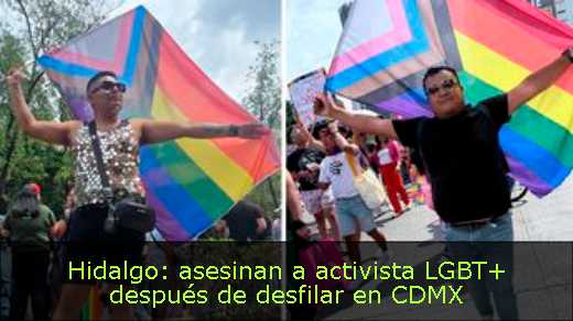 Hidalgo: asesinan a activista LGBT  después de desfilar en CDMX 