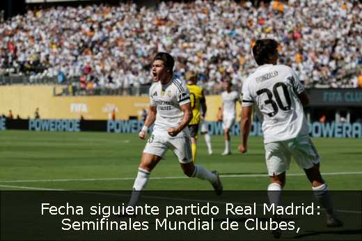 Fecha siguiente partido Real Madrid: Semifinales Mundial de Clubes