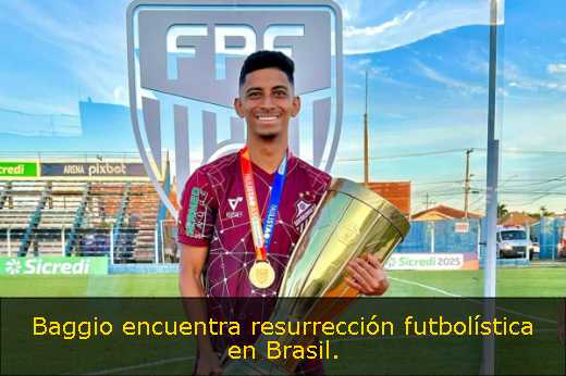 Baggio encuentra resurrección futbolística en Brasil. 