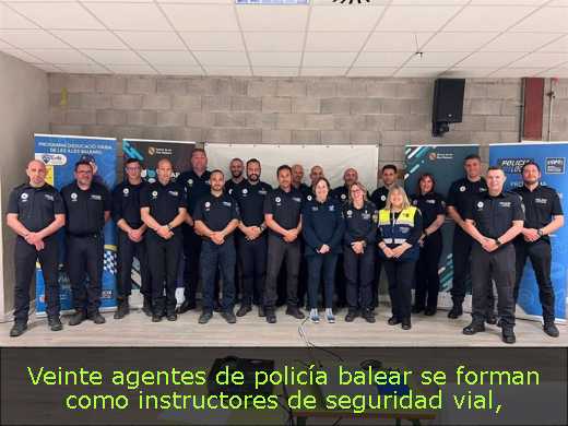 Veinte agentes de policía balear se forman como instructores de seguridad vial