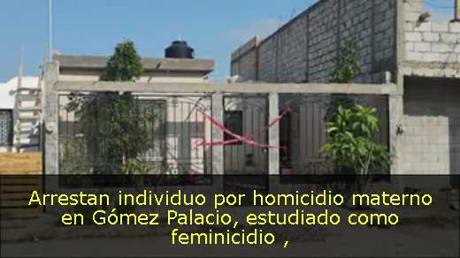 Arrestan individuo por homicidio materno en Gómez Palacio, estudiado como feminicidio 