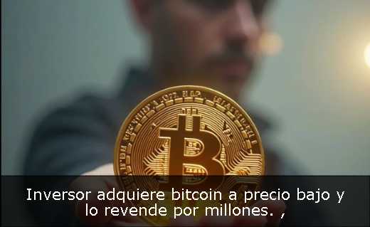Inversor adquiere bitcoin a precio bajo y lo revende por millones. 