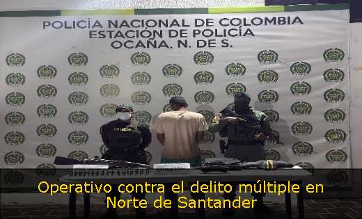 Operativo contra el delito múltiple en Norte de Santander 