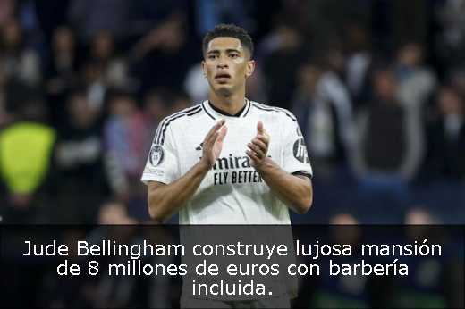 Jude Bellingham construye lujosa mansión de 8 millones de euros con barbería incluida