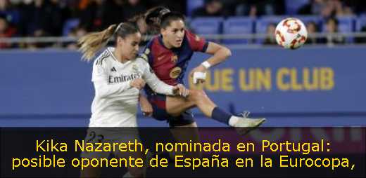 Kika Nazareth, nominada en Portugal: posible oponente de España en la Eurocopa