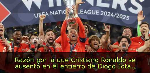 Razón por la que Cristiano Ronaldo se ausentó en el entierro de Diogo Jota