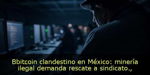 Bbitcoin clandestino en México: minería ilegal demanda rescate a sindicato