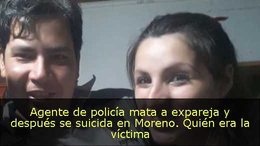 Agente de policía mata a expareja y después se suicida en Moreno. Quién era la víctima Agente de policía mata a expareja y después se suicida en Moreno. Quién era la víctima