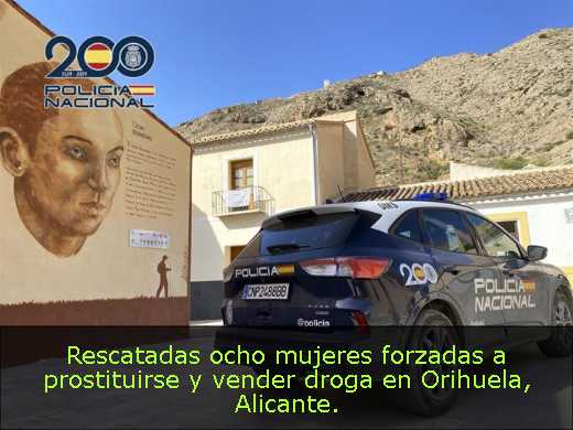 Rescatadas ocho mujeres forzadas a prostituirse y vender droga en Orihuela, Alicante