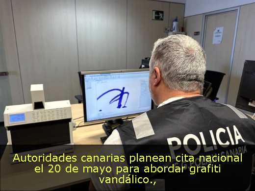 Autoridades canarias planean cita nacional el 20 de mayo para abordar grafiti vandálico