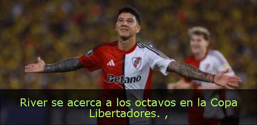 River se acerca a los octavos en la Copa Libertadores. 