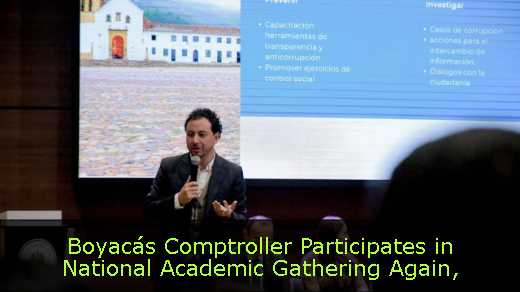 Boyacás Comptroller Participates in National Academic Gathering Again