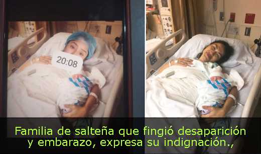 Familia de salteña que fingió desaparición y embarazo, expresa su indignación