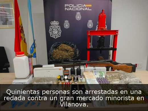 Quinientas personas son arrestadas en una redada contra un gran mercado minorista en Vilanova