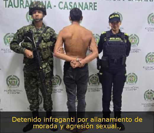 Detenido infraganti por allanamiento de morada y agresión sexual