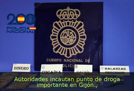 Autoridades incautan punto de droga importante en Gijón