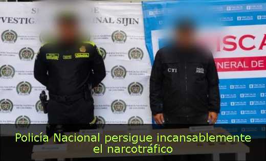 Policía Nacional persigue incansablemente el narcotráfico 