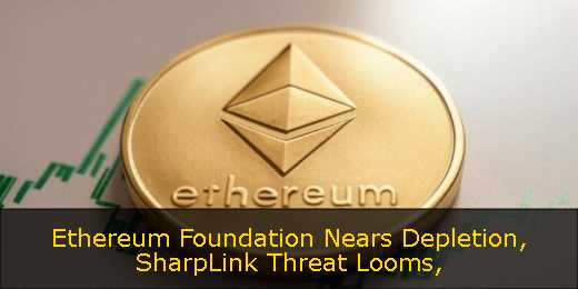 Ethereum Foundation Nears Depletion, SharpLink Threat Looms