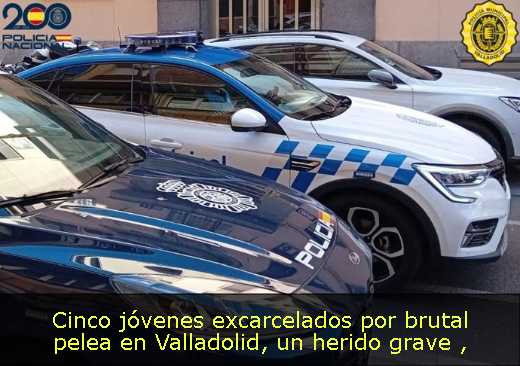Cinco jóvenes excarcelados por brutal pelea en Valladolid, un herido grave 