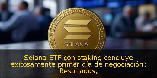 Solana ETF con staking concluye exitosamente primer día de negociación: Resultados
