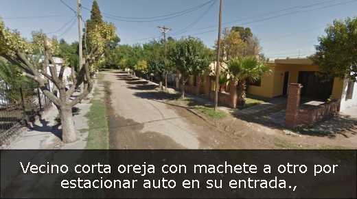 Vecino corta oreja con machete a otro por estacionar auto en su entrada
