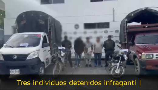 Tres individuos detenidos infraganti | 