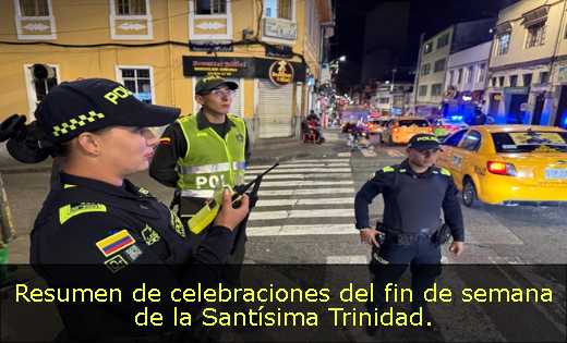 Resumen de celebraciones del fin de semana de la Santísima Trinidad. 